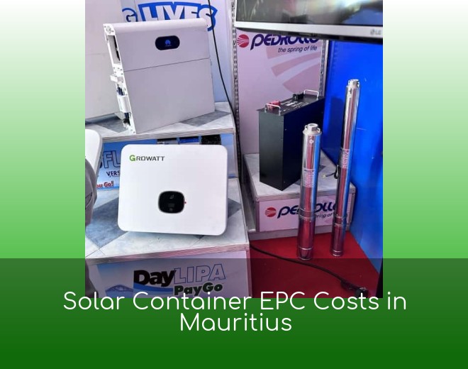 Solar Container EPC Costs in Mauritius
